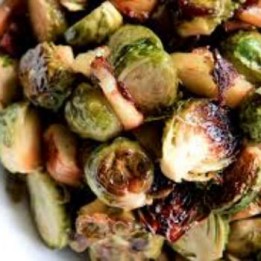 Roasted Brussels sprouts with Apples
